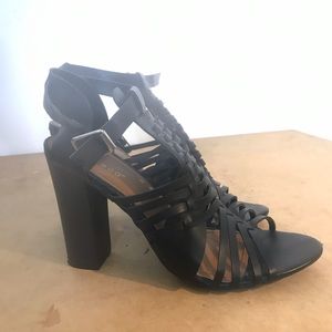 Open Toe caged booties